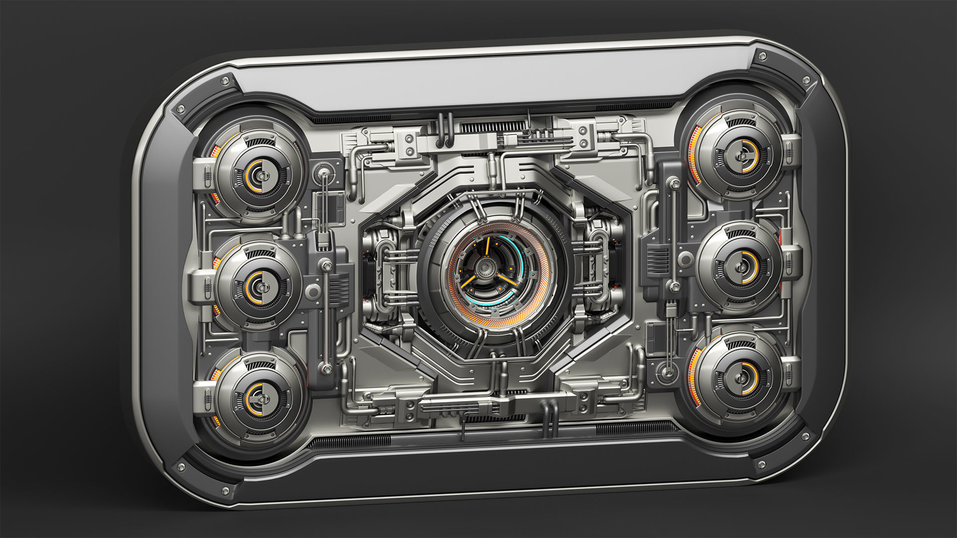 Sci Fi Kitbash Mega Elements 4 - Advanced Futuristic Walls 3D model_4