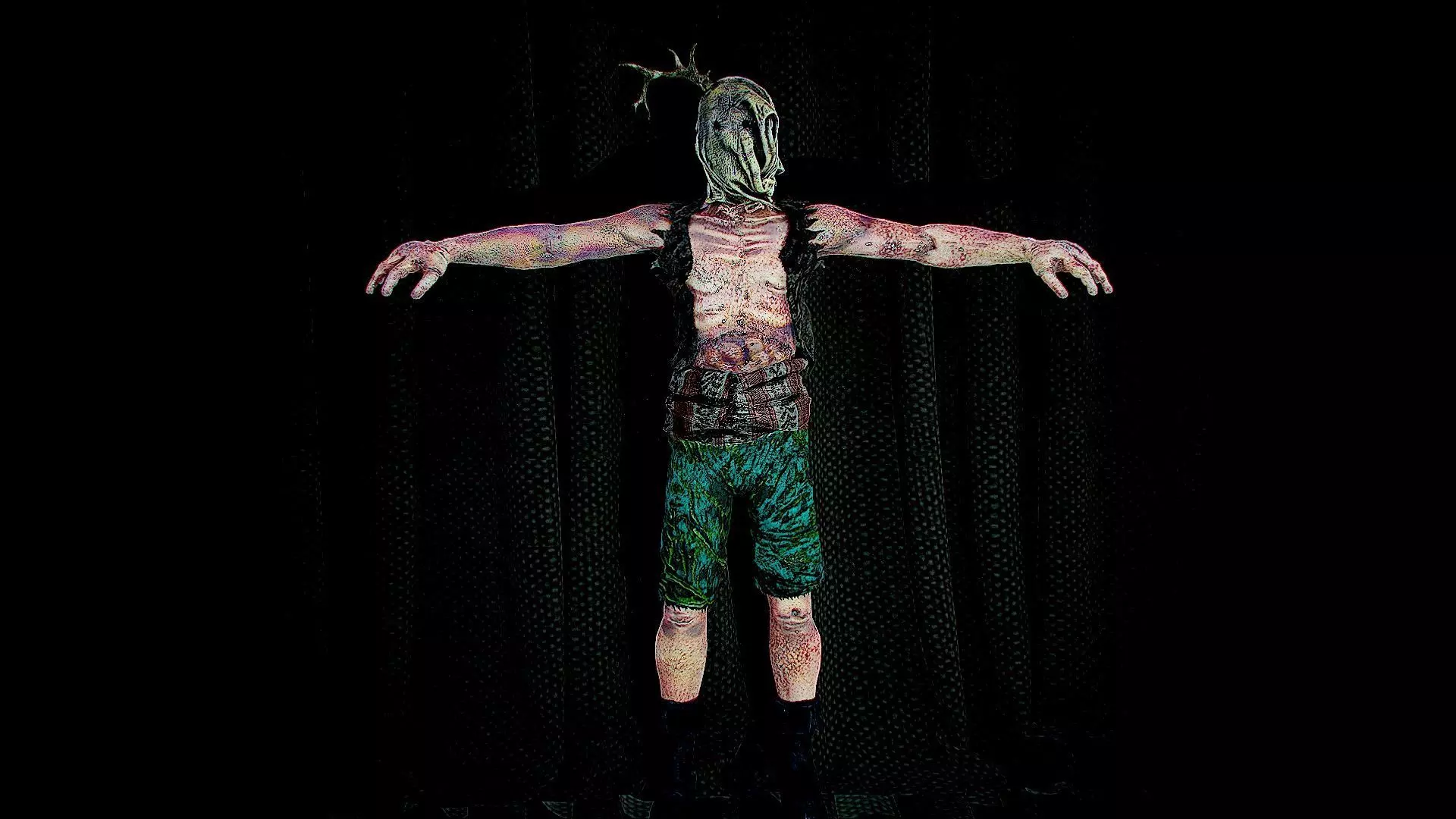 Pirat Monstrt Low-poly 3D model_0