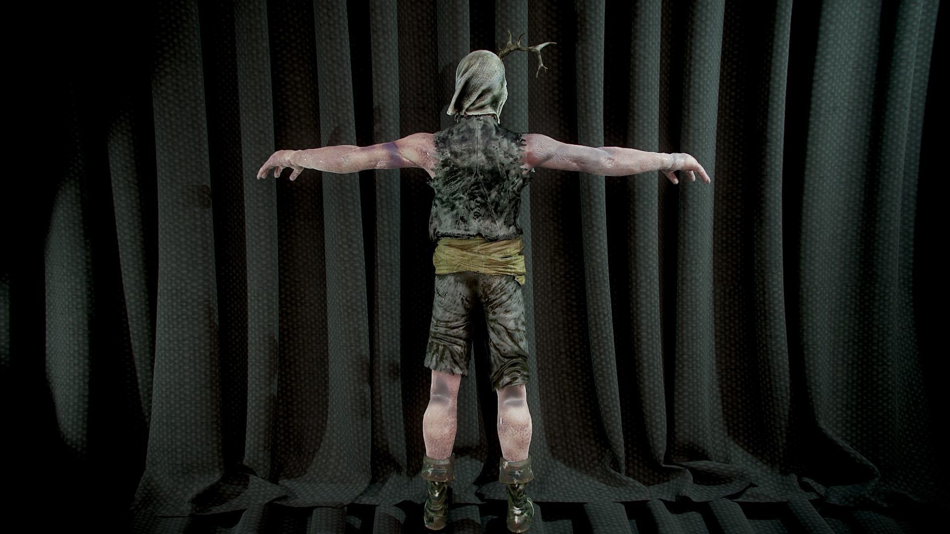 Pirat Monstrt Low-poly 3D model_4