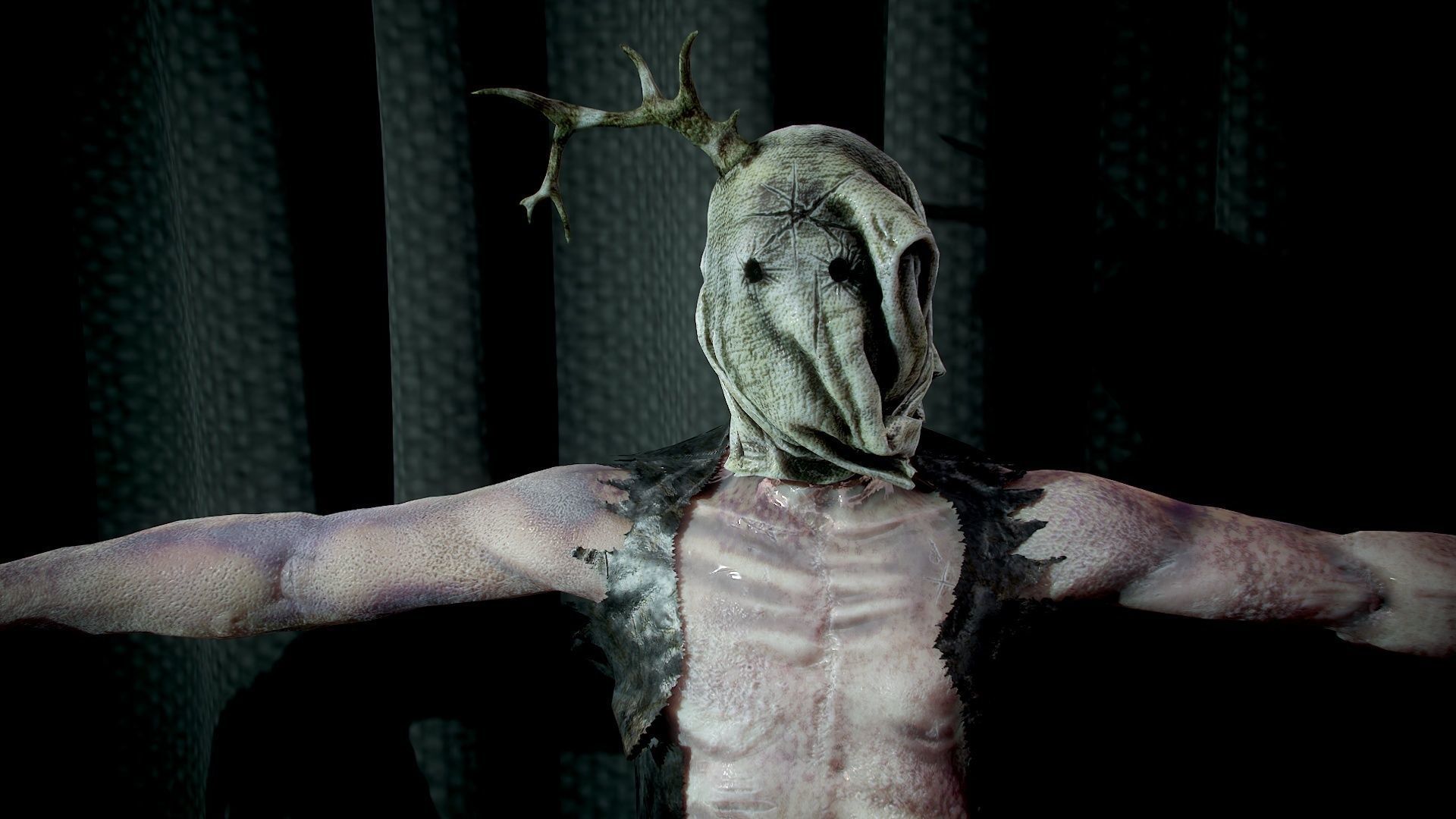 Pirat Monstrt Low-poly 3D model_3