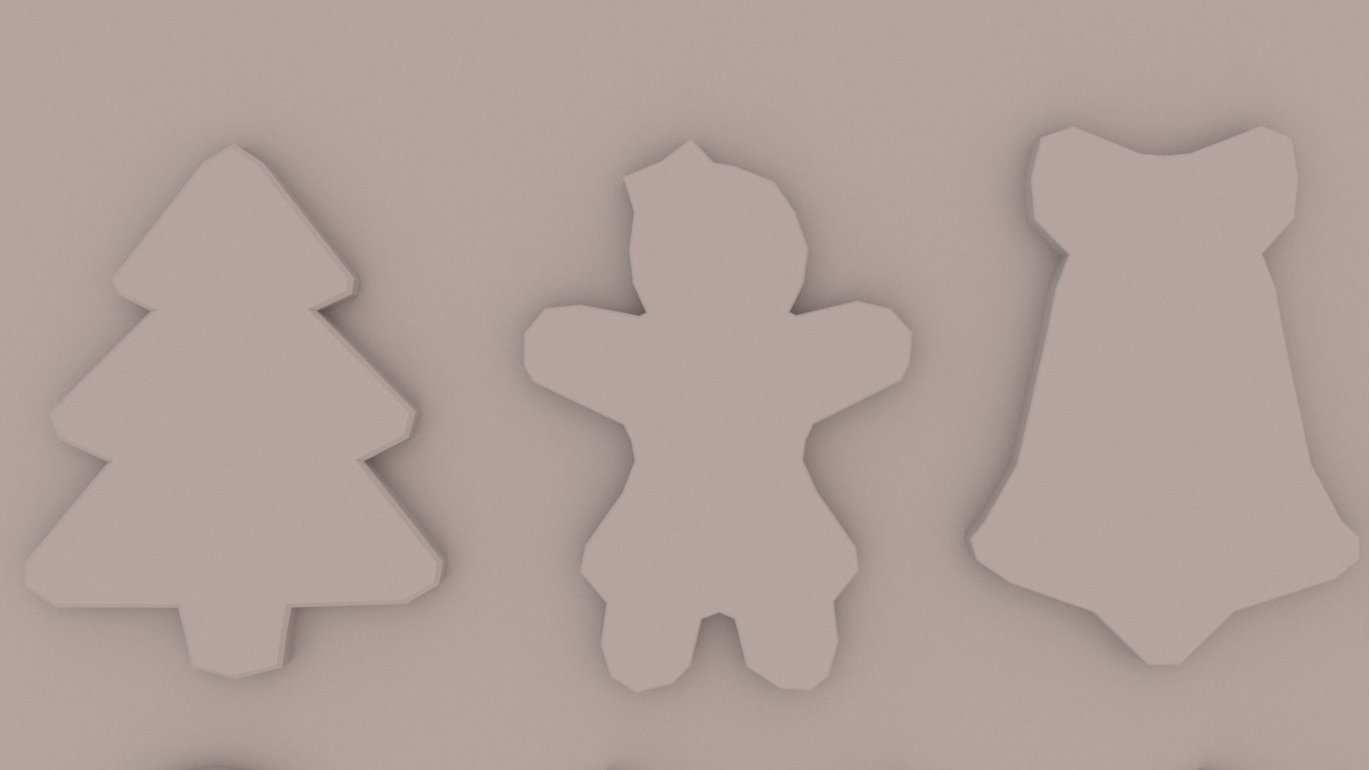 Christmas Cookies Low-poly 3D model_14