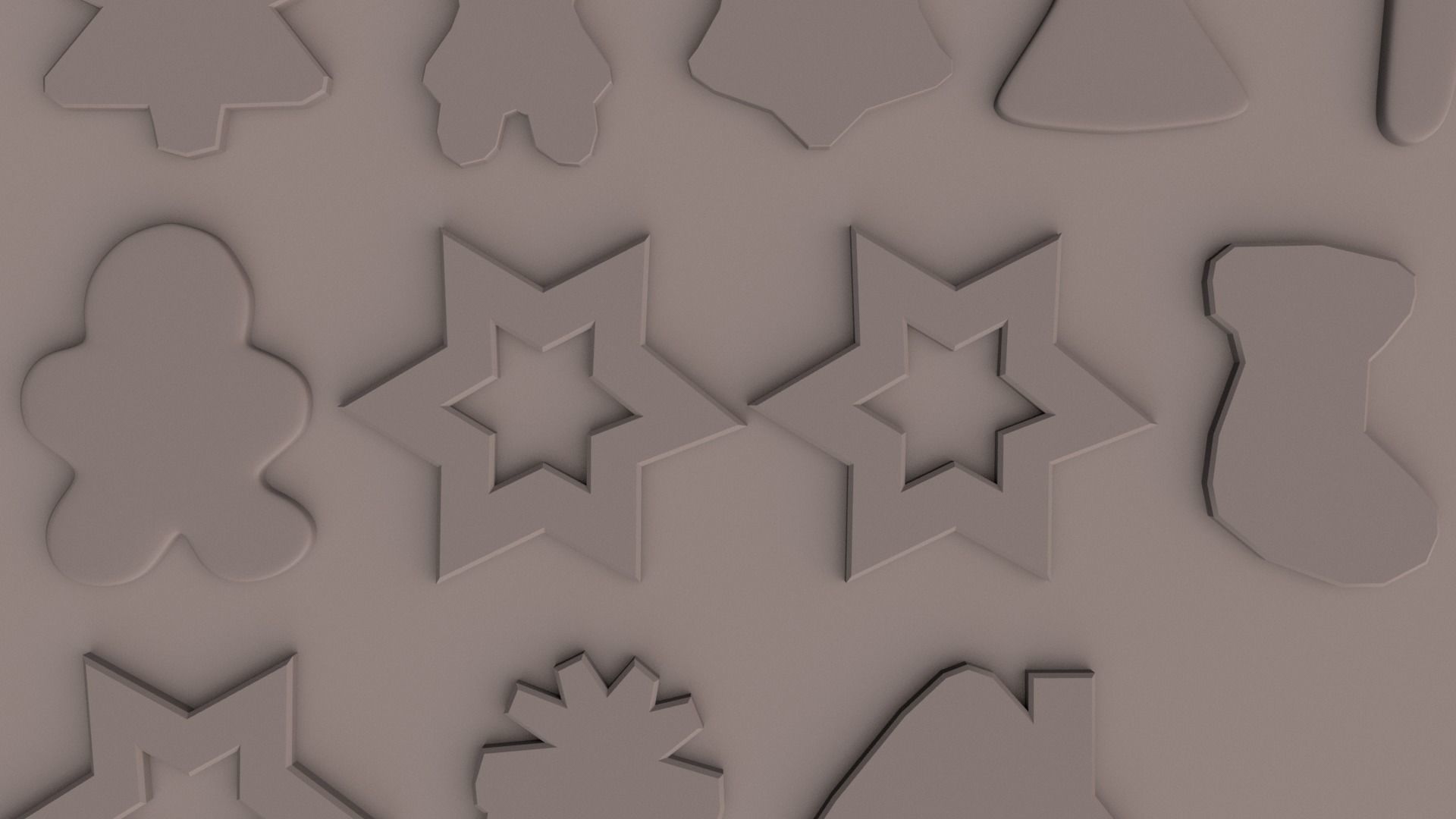 Christmas Cookies Low-poly 3D model_12