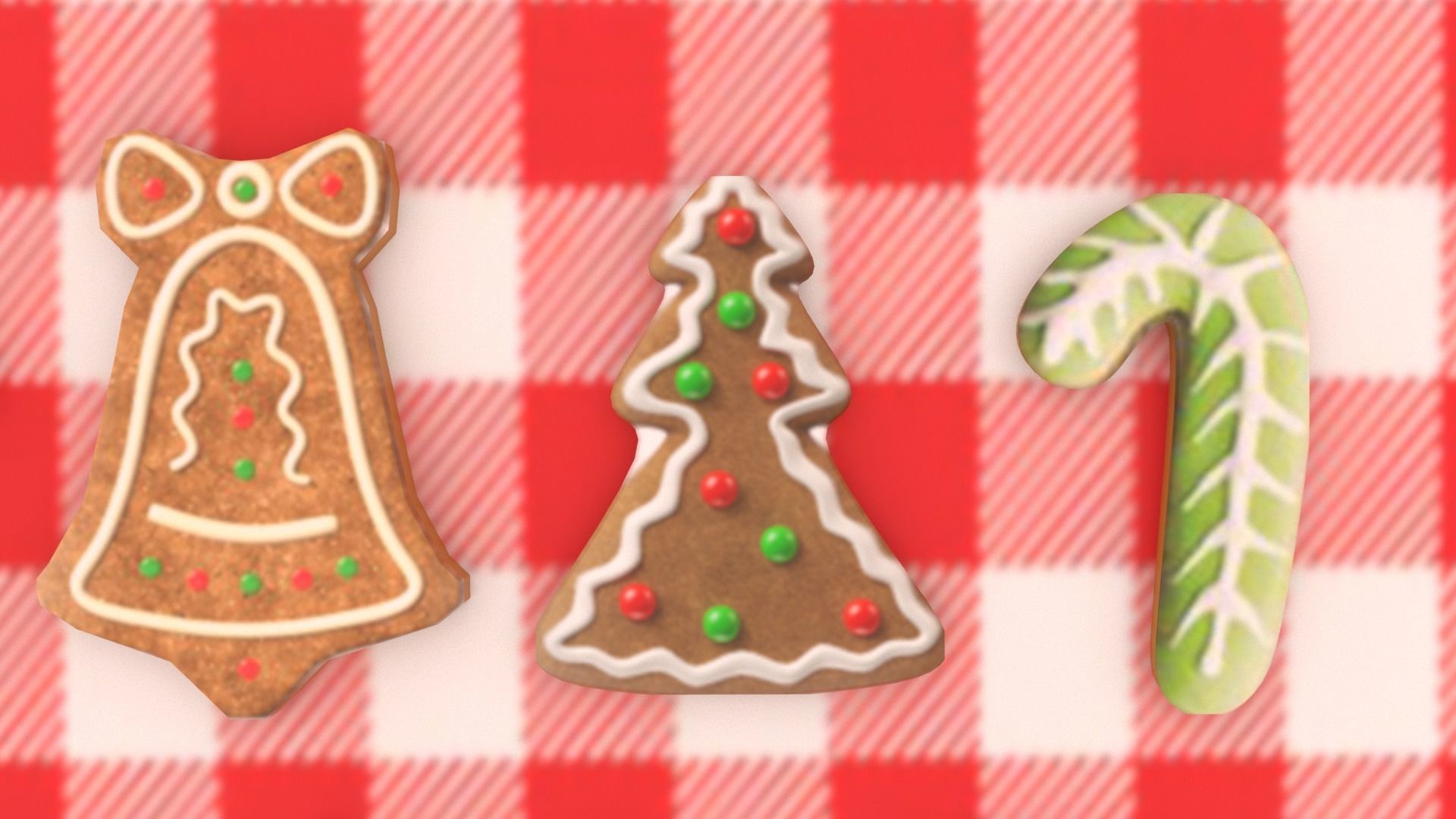 Christmas Cookies Low-poly 3D model_6