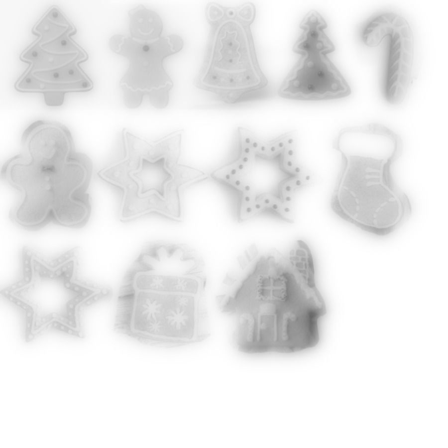 Christmas Cookies Low-poly 3D model_29