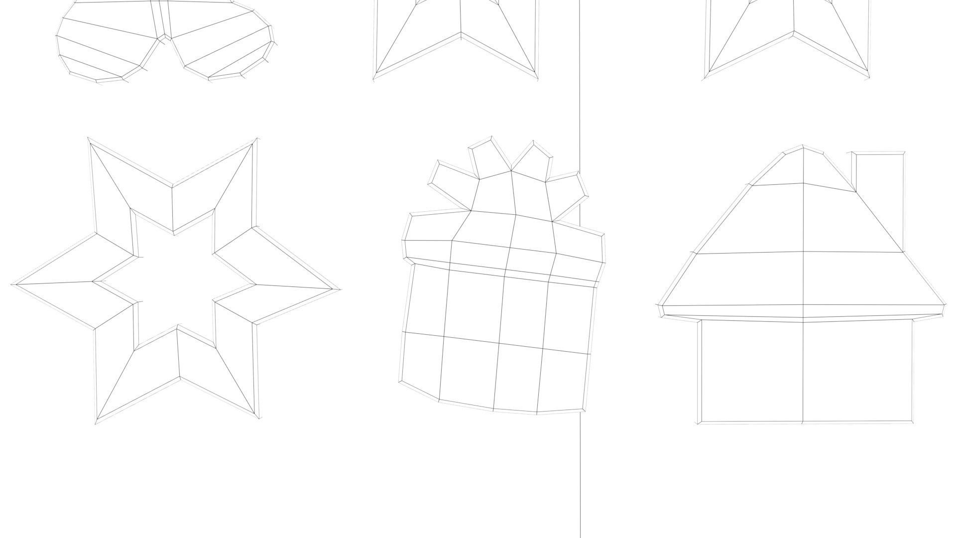 Christmas Cookies Low-poly 3D model_22