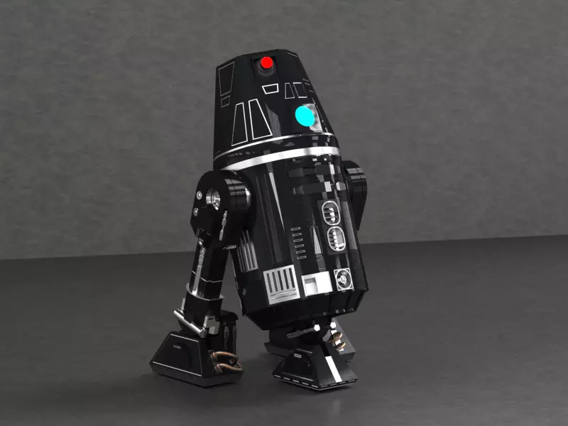 R4I9 - Darth Vader Astromech droid 3D print model_0