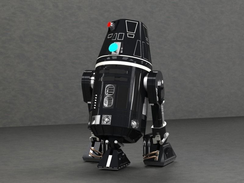 R4I9 - Darth Vader Astromech droid 3D print model_1