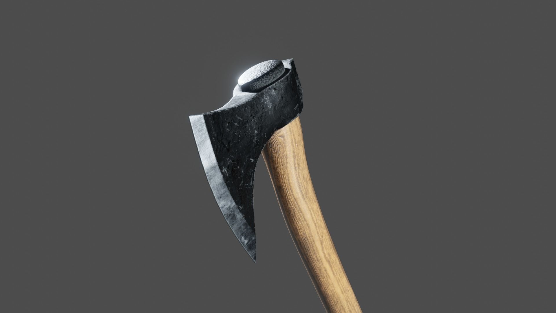 Game ready low-poly 3D Axe Low-poly 3D model_3