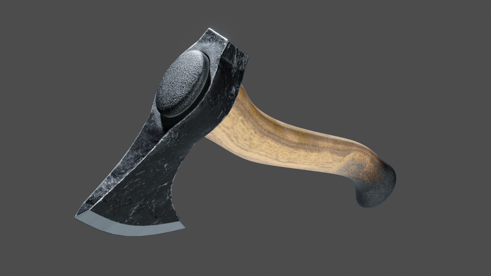 Game ready low-poly 3D Axe Low-poly 3D model_5