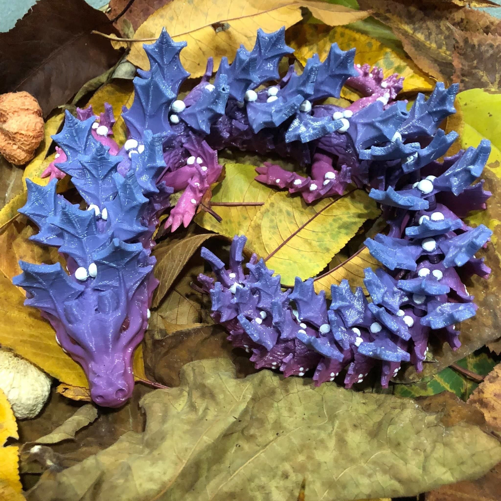 Holly Wreath Dragon 3D print model_3