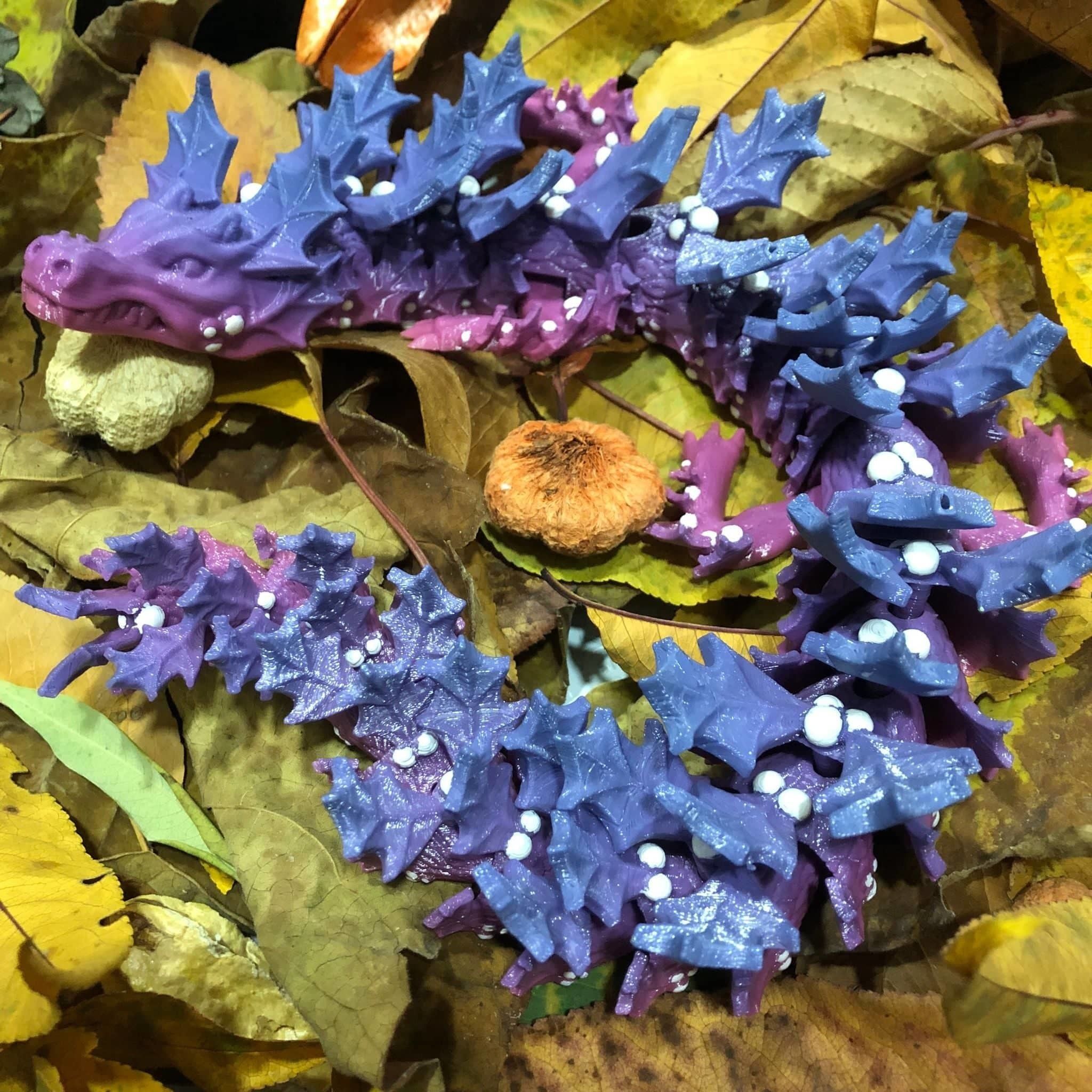 Holly Wreath Dragon 3D print model_4