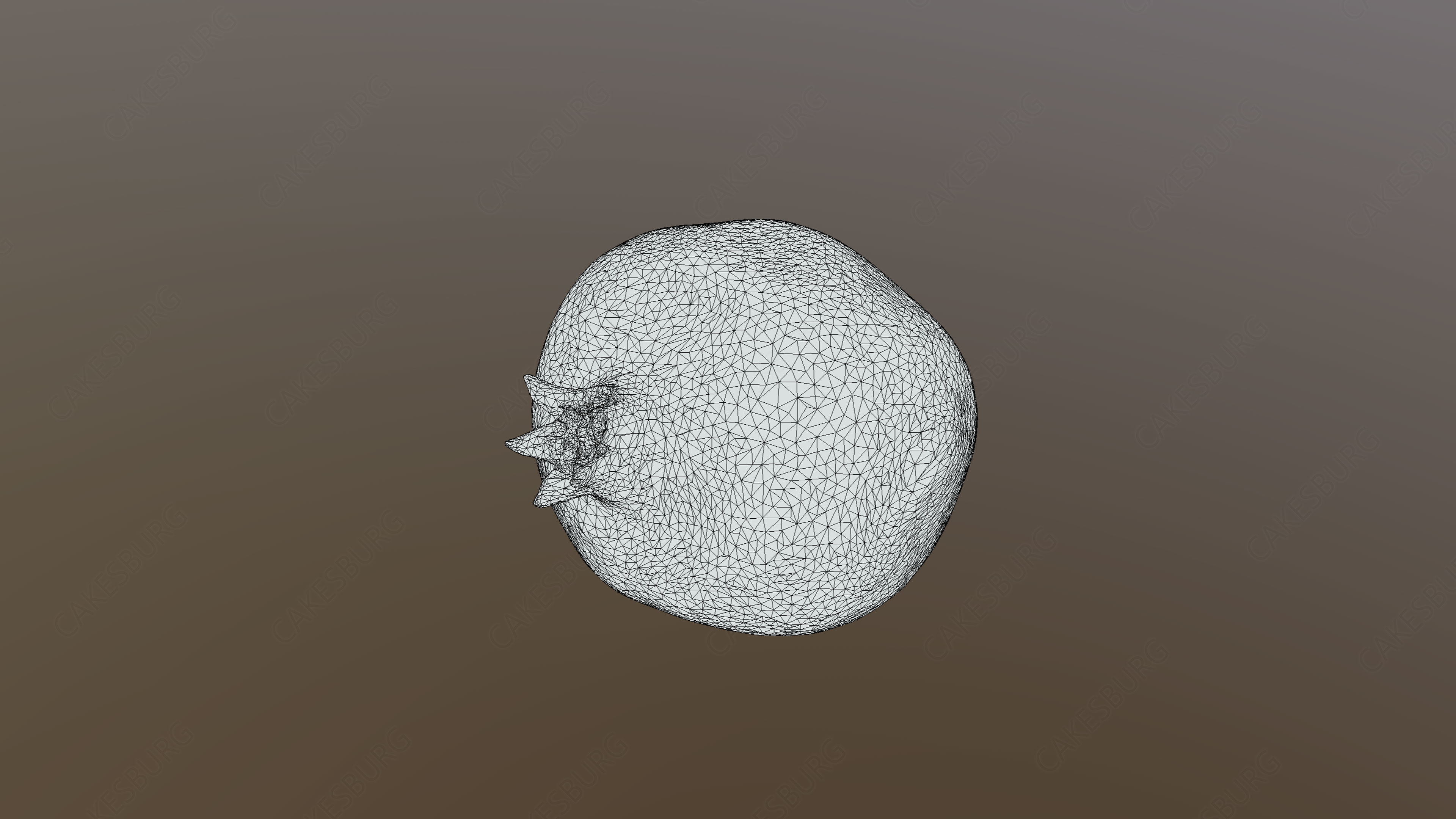 Parfianka Pomegranate Low-poly 3D model_5