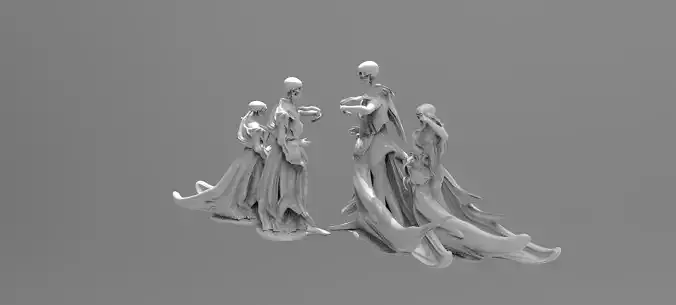 Scull Ghosts Sculptures 3