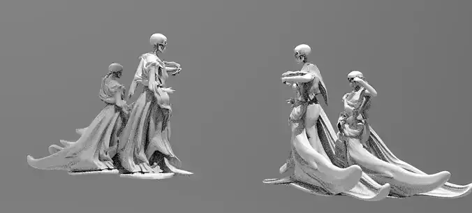 Scull Ghosts Sculptures 4