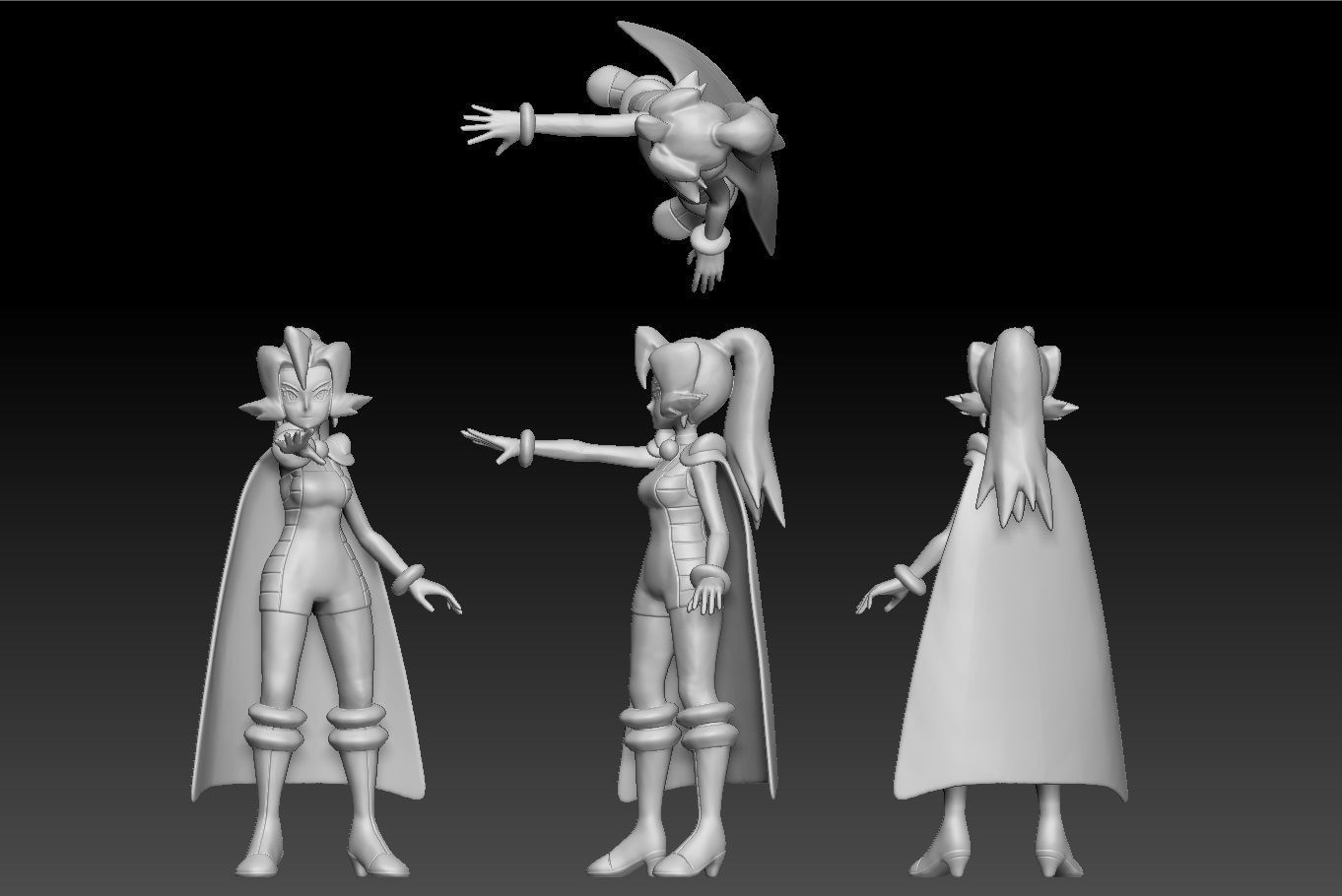 Pokemon Johto Gym Leader Clair 3D print model_2