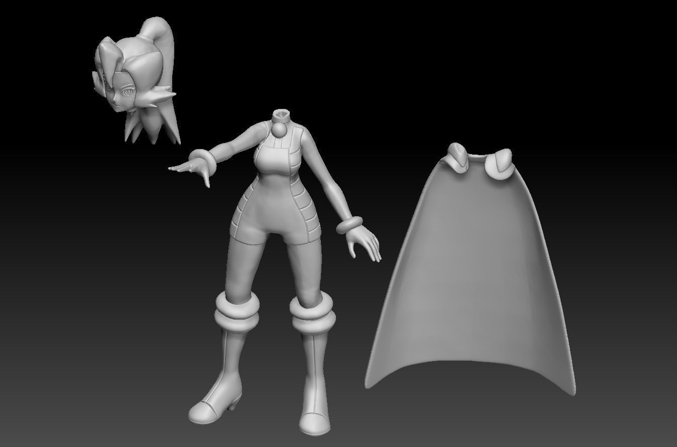 Pokemon Johto Gym Leader Clair 3D print model_3