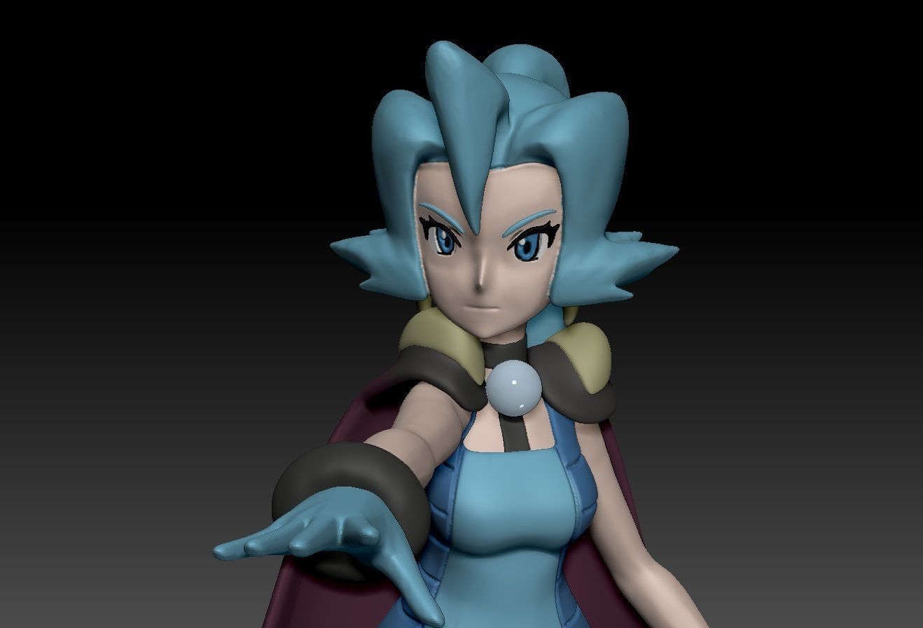 Pokemon Johto Gym Leader Clair 3D print model_1