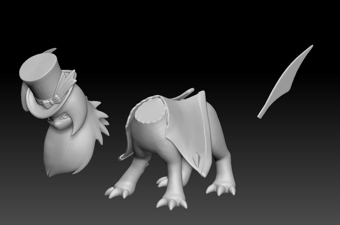 Pokemon Unite Absol Fashionable Style 3D print model_2