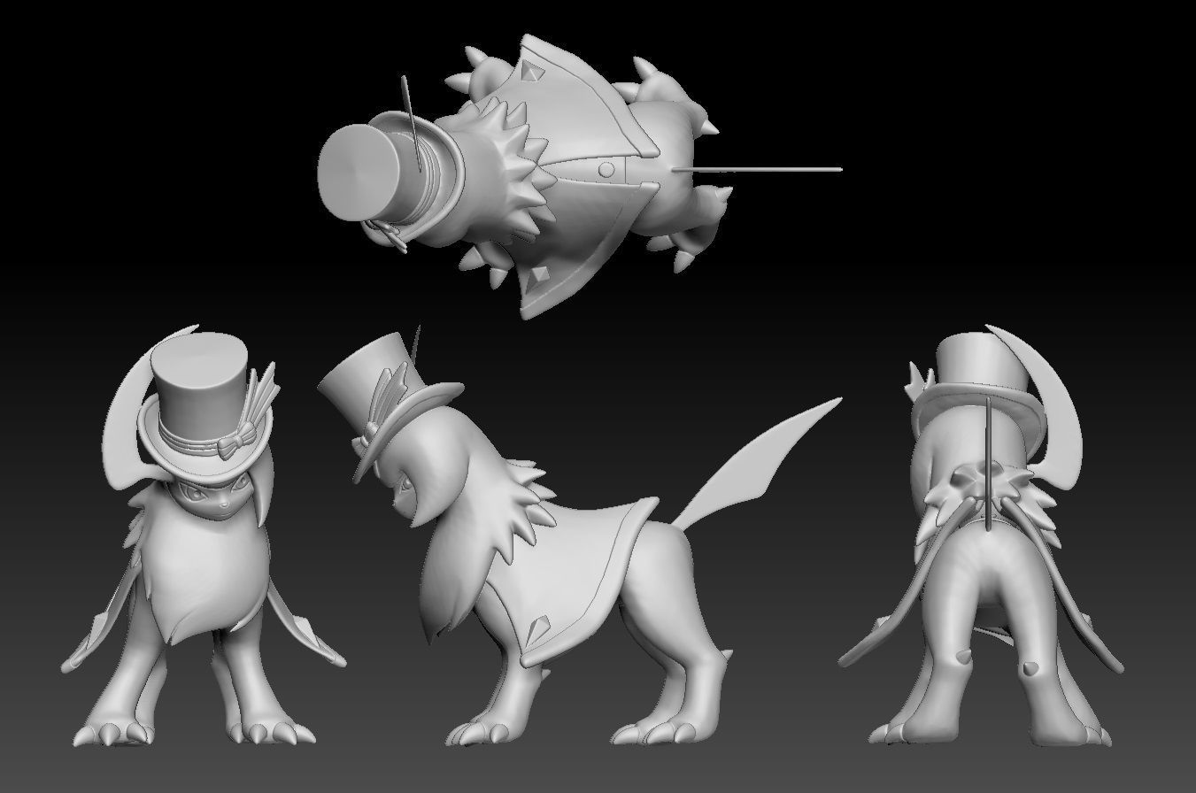 Pokemon Unite Absol Fashionable Style 3D print model_1