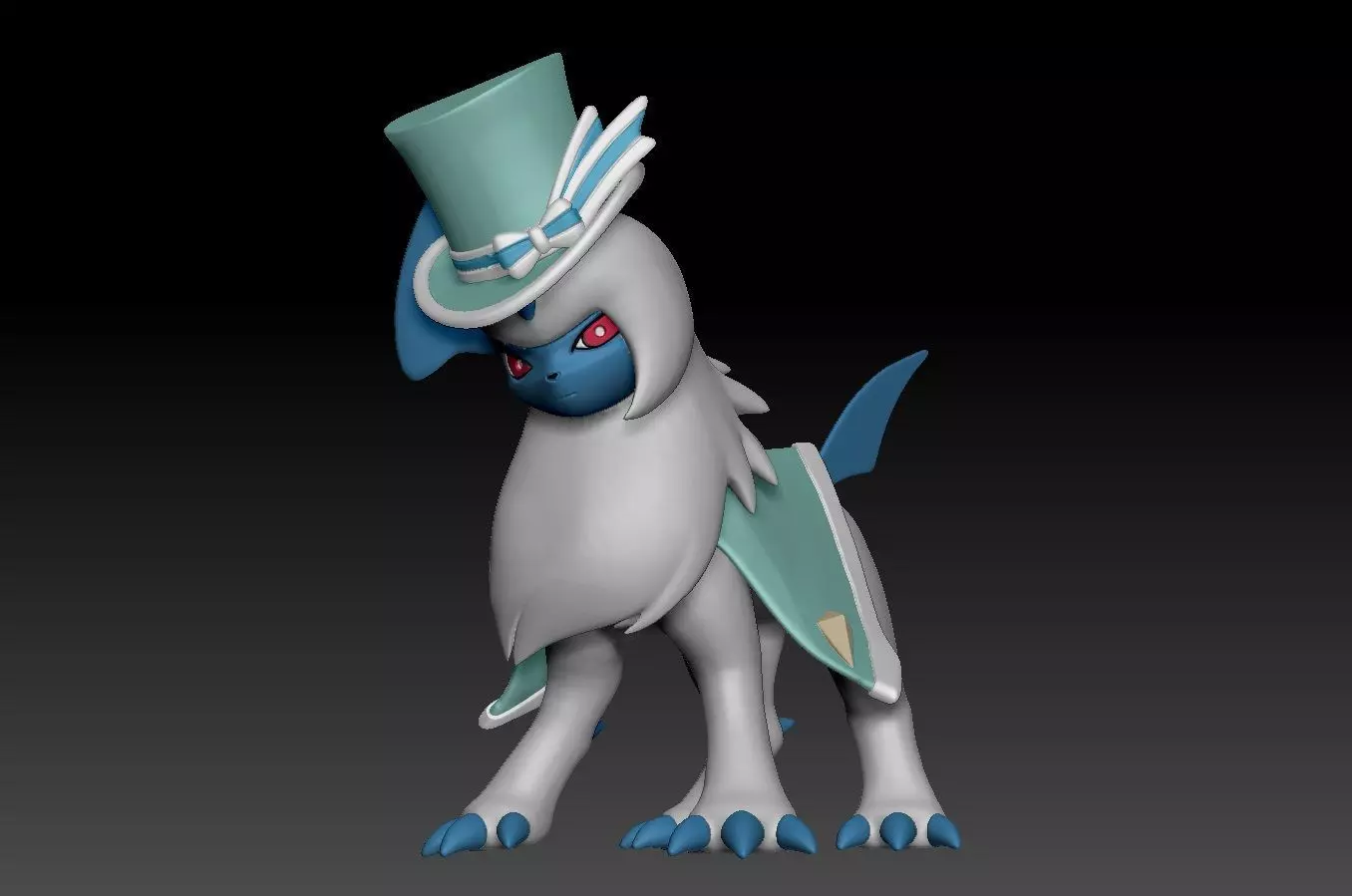 Pokemon Unite Absol Fashionable Style 3D print model_0