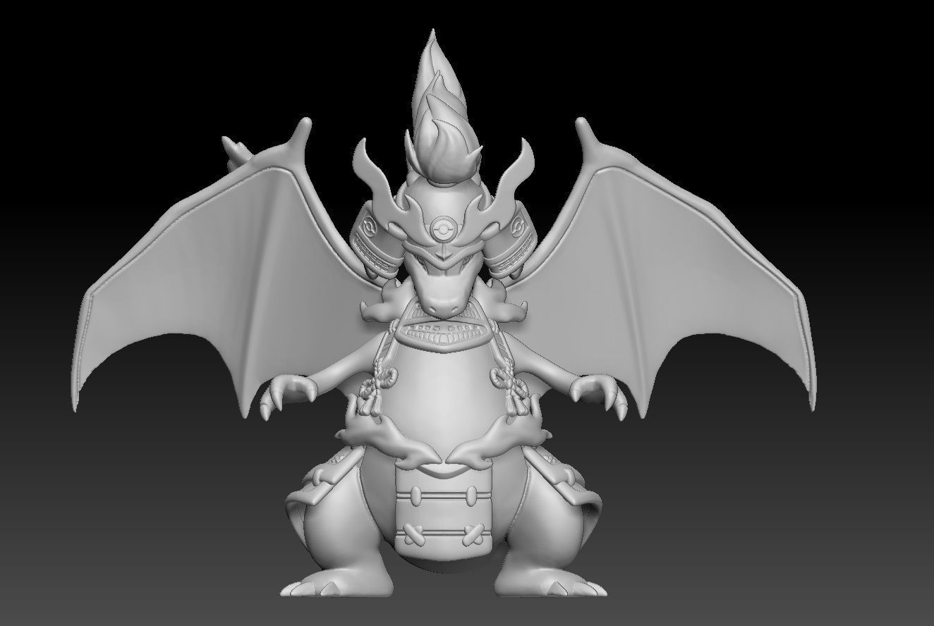 Pokemon Unite Charizard Armor Style 3D print model_2