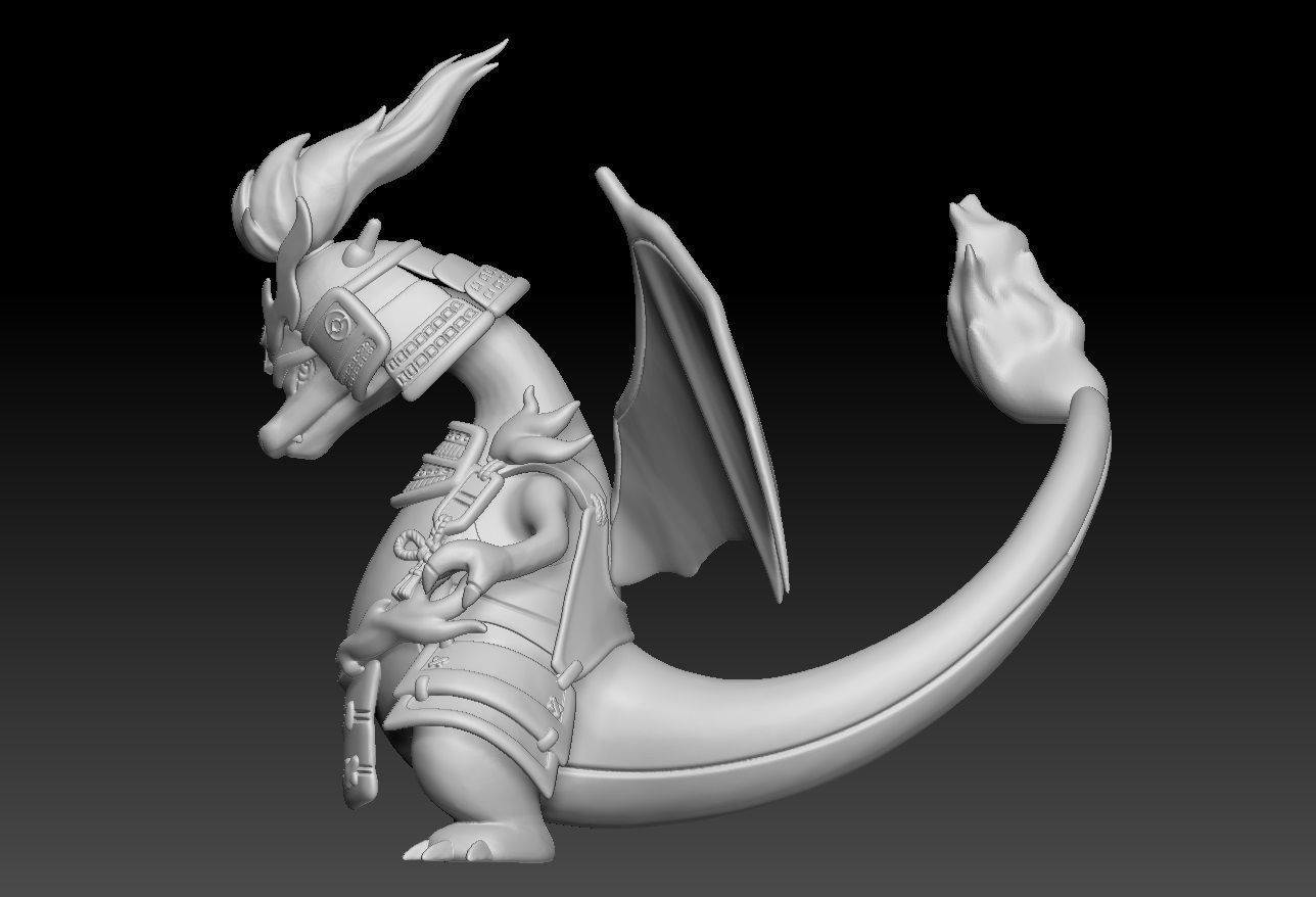 Pokemon Unite Charizard Armor Style 3D print model_4