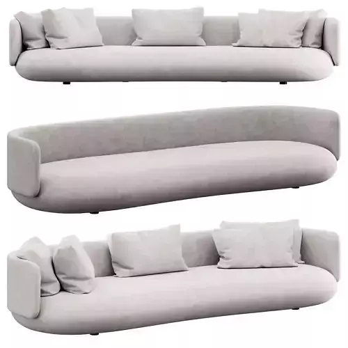 Baixo 300 cm Sofa by Guilherme Wentz