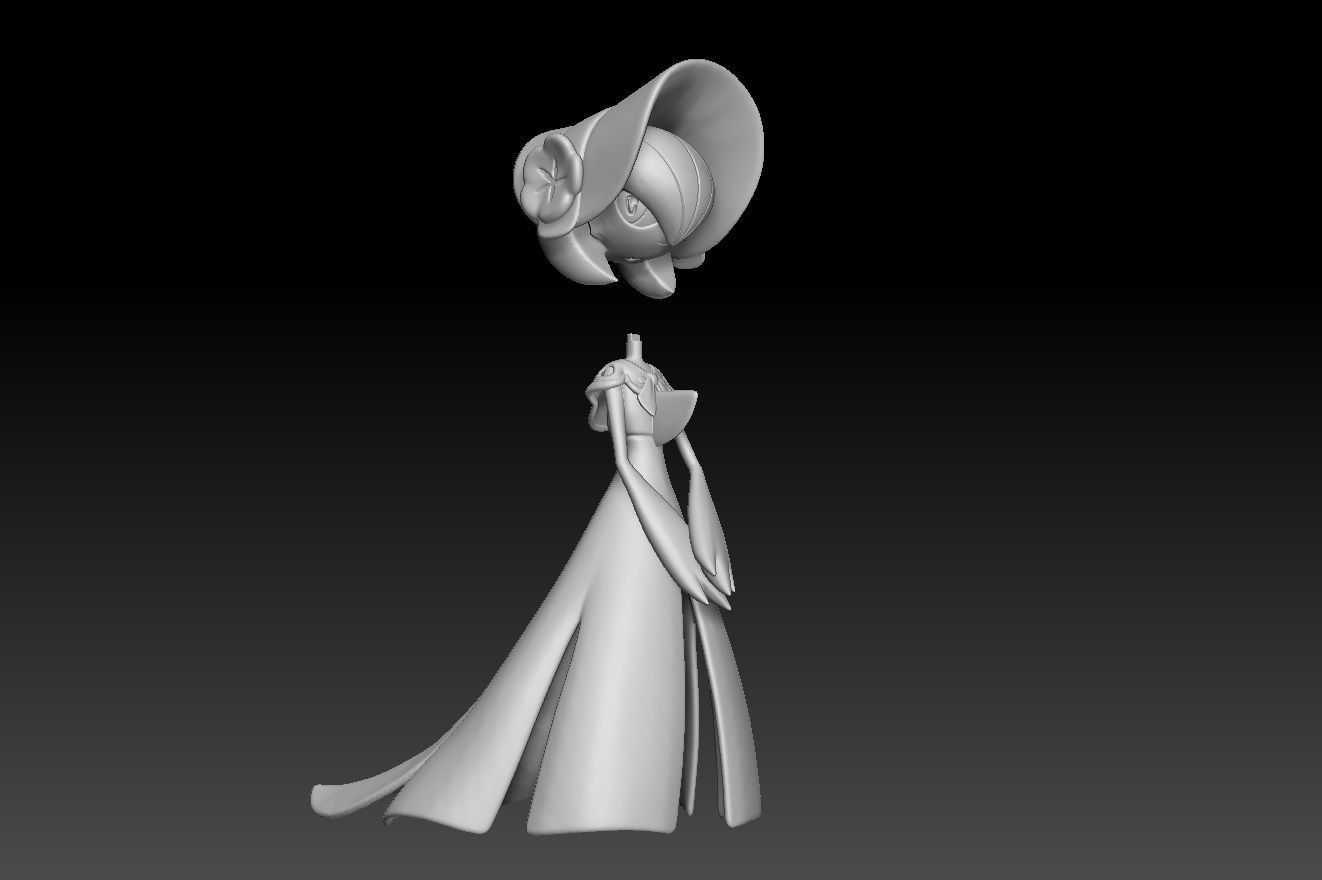 Pokemon Unite Gardevoir Fashionable Style 3D print model_2