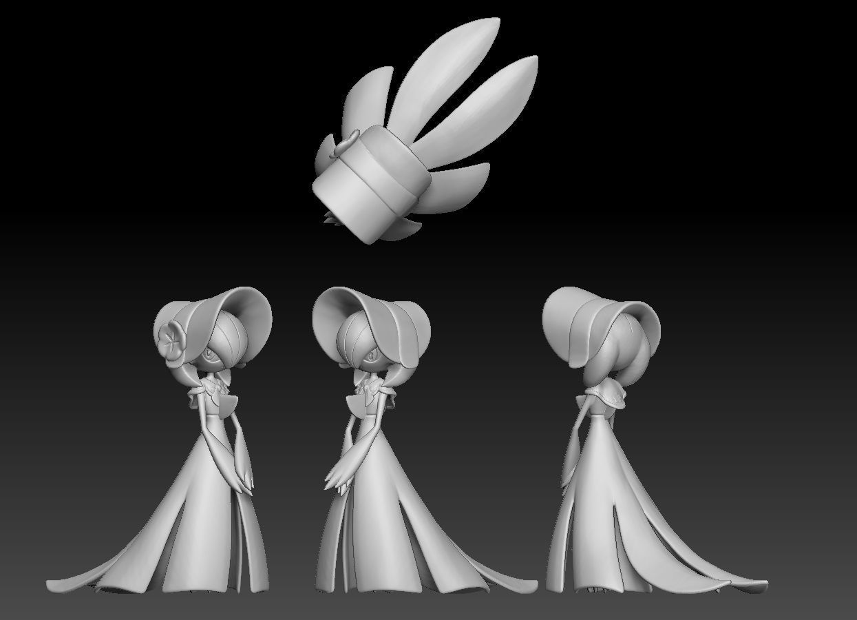 Pokemon Unite Gardevoir Fashionable Style 3D print model_1