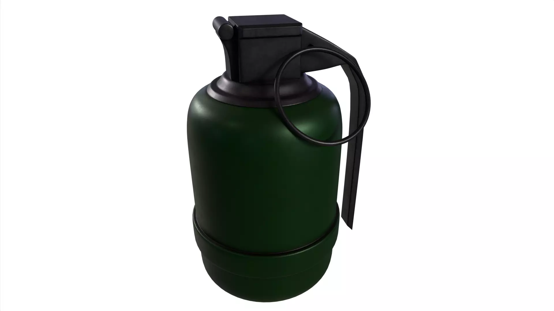 Grenade fire extinguisher Low-poly 3D model_0