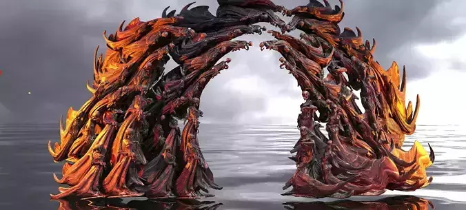 Scull Ghosts Swarm Archway