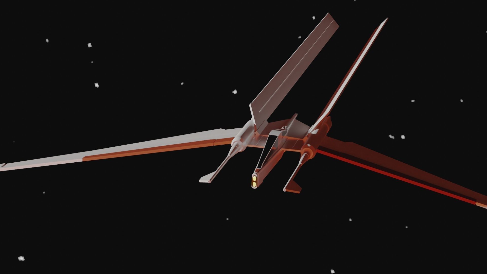 Jedi Vector Starfighter 3D print model_2