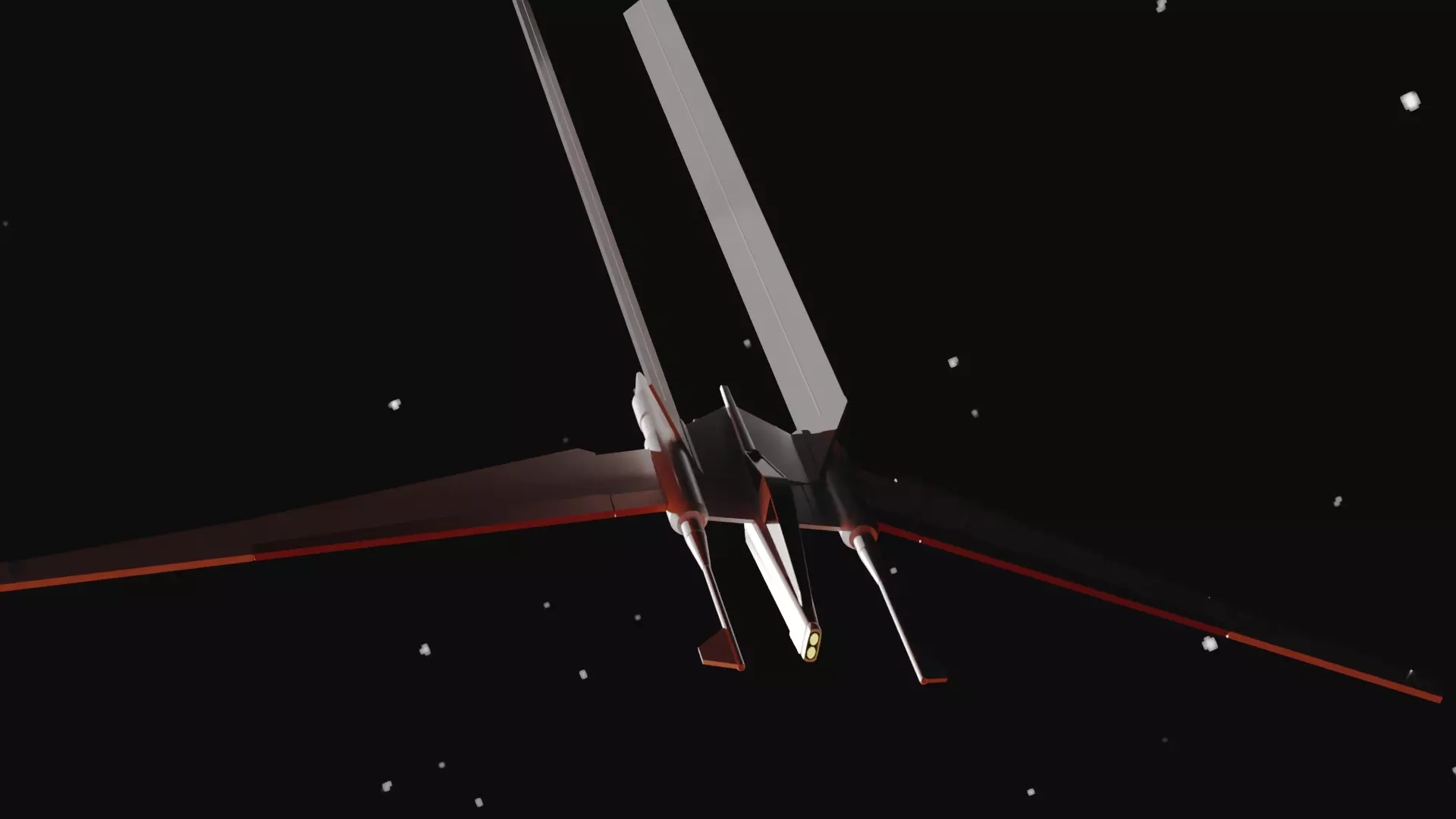 Jedi Vector Starfighter 3D print model_0