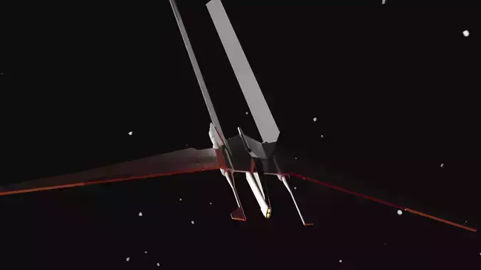 Jedi Vector Starfighter 3D print model