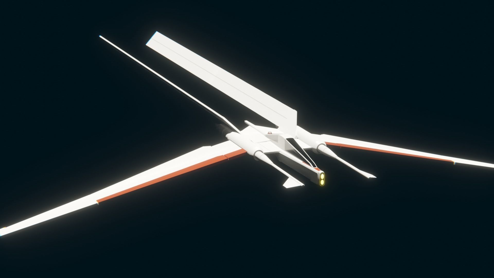 Jedi Vector Starfighter 3D print model_3