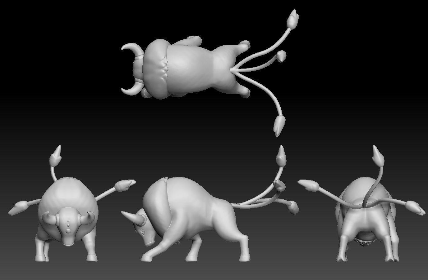 Pokemon Tauros 3D print model_1