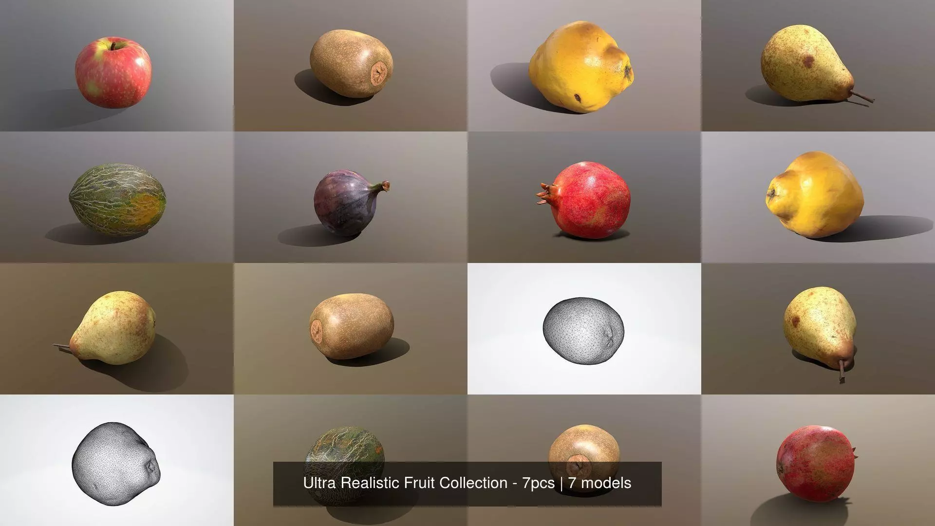 Ultra Realistic Fruit Collection - 7pcs _0