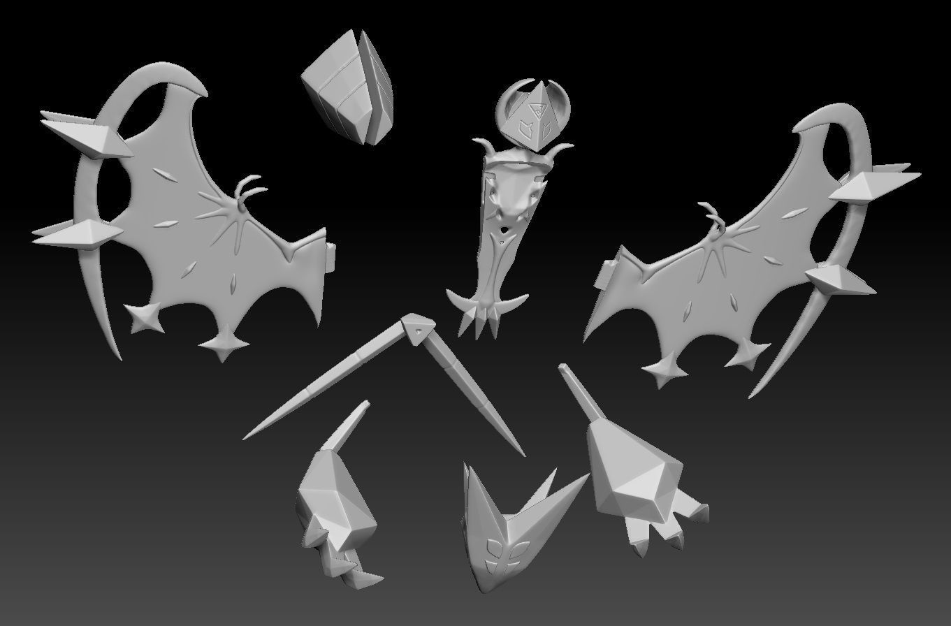 Pokemon Dawn Wings Necrozma 3D print model_1