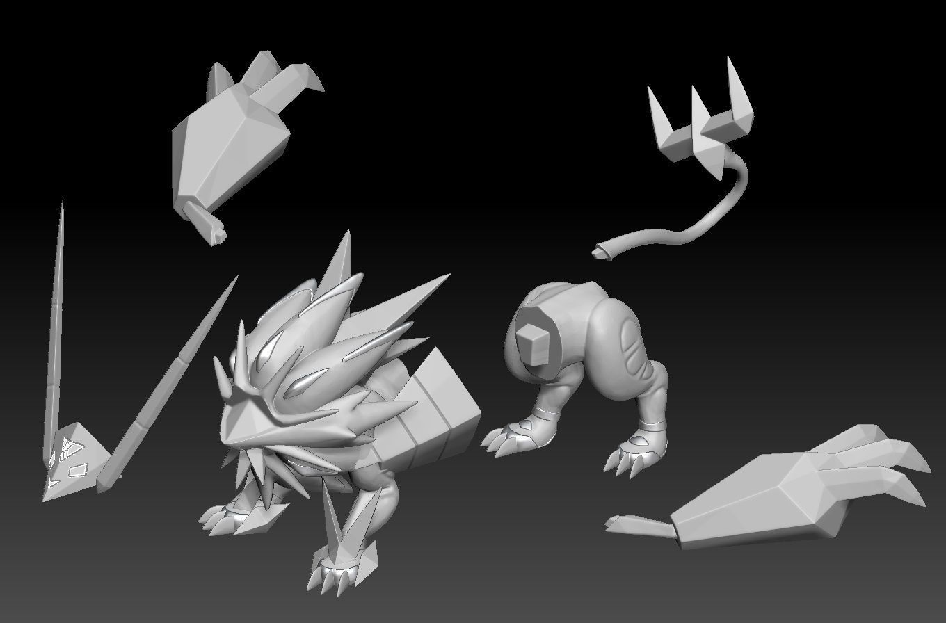 Pokemon Dusk Mane Necrozma 3D print model_1