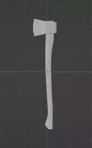 Low poly two-handed axe