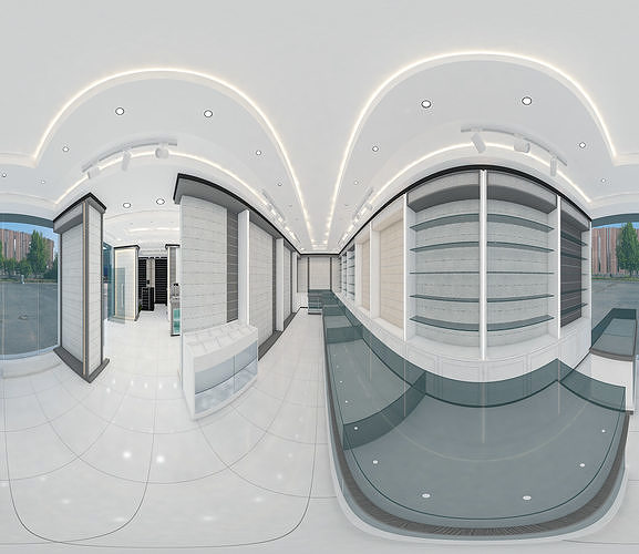 showroom hotel room floor plan Low-poly 3D model