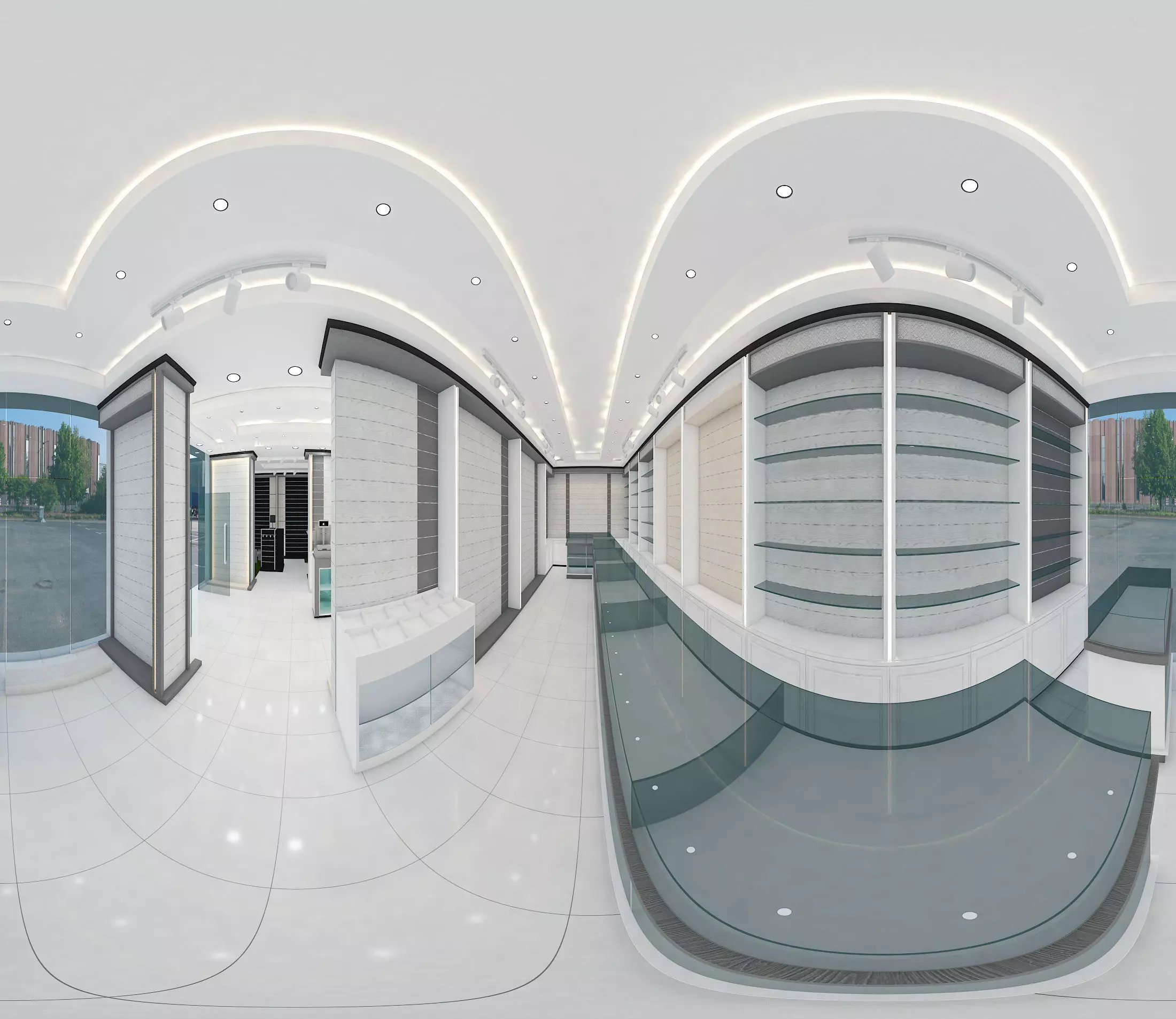 showroom hotel room floor plan Low-poly 3D model