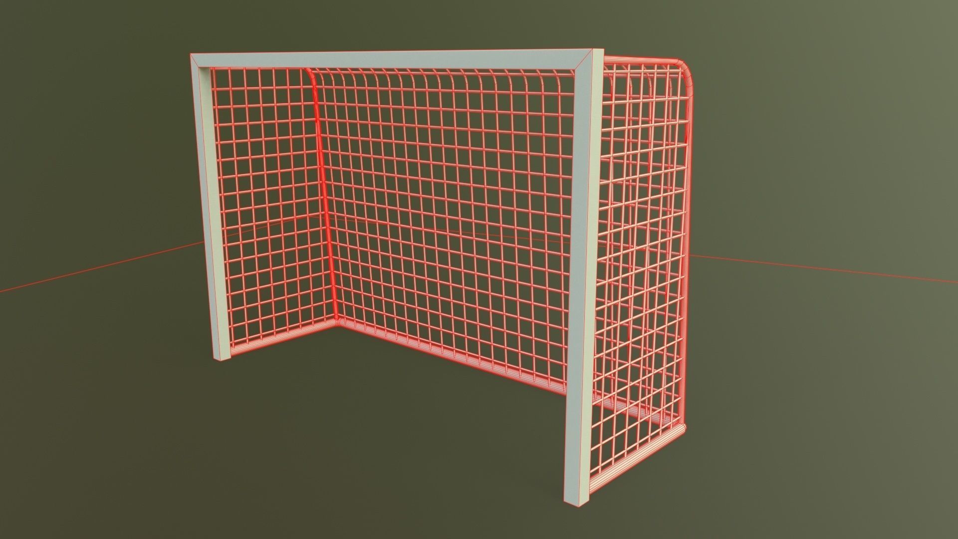 PBR Sports Goal Post and Net - Collection _104