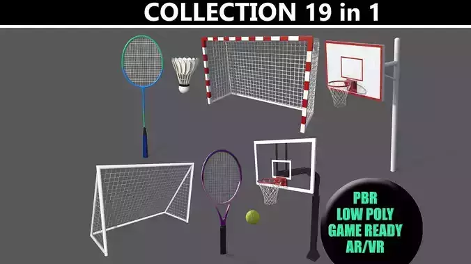 PBR Sports Goal Post and Net - Collection 