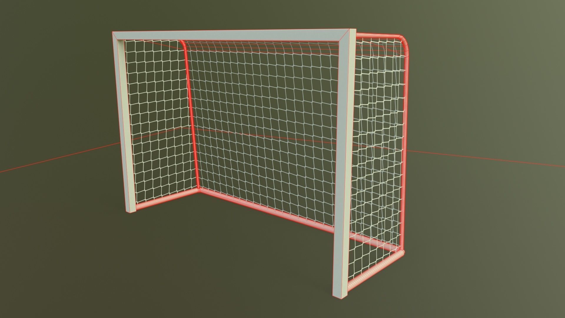 PBR Sports Goal Post and Net - Collection _103