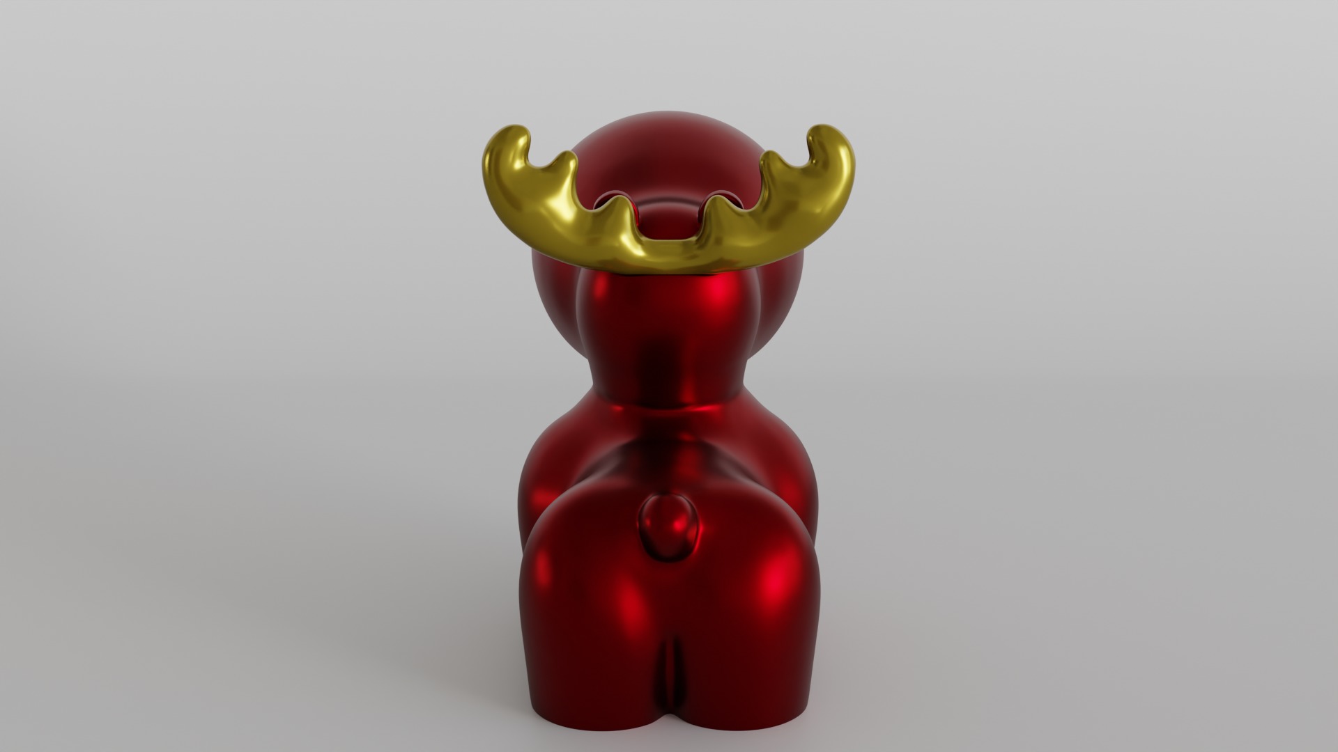 Adorable Minimalist Reindeer 3D print model_6