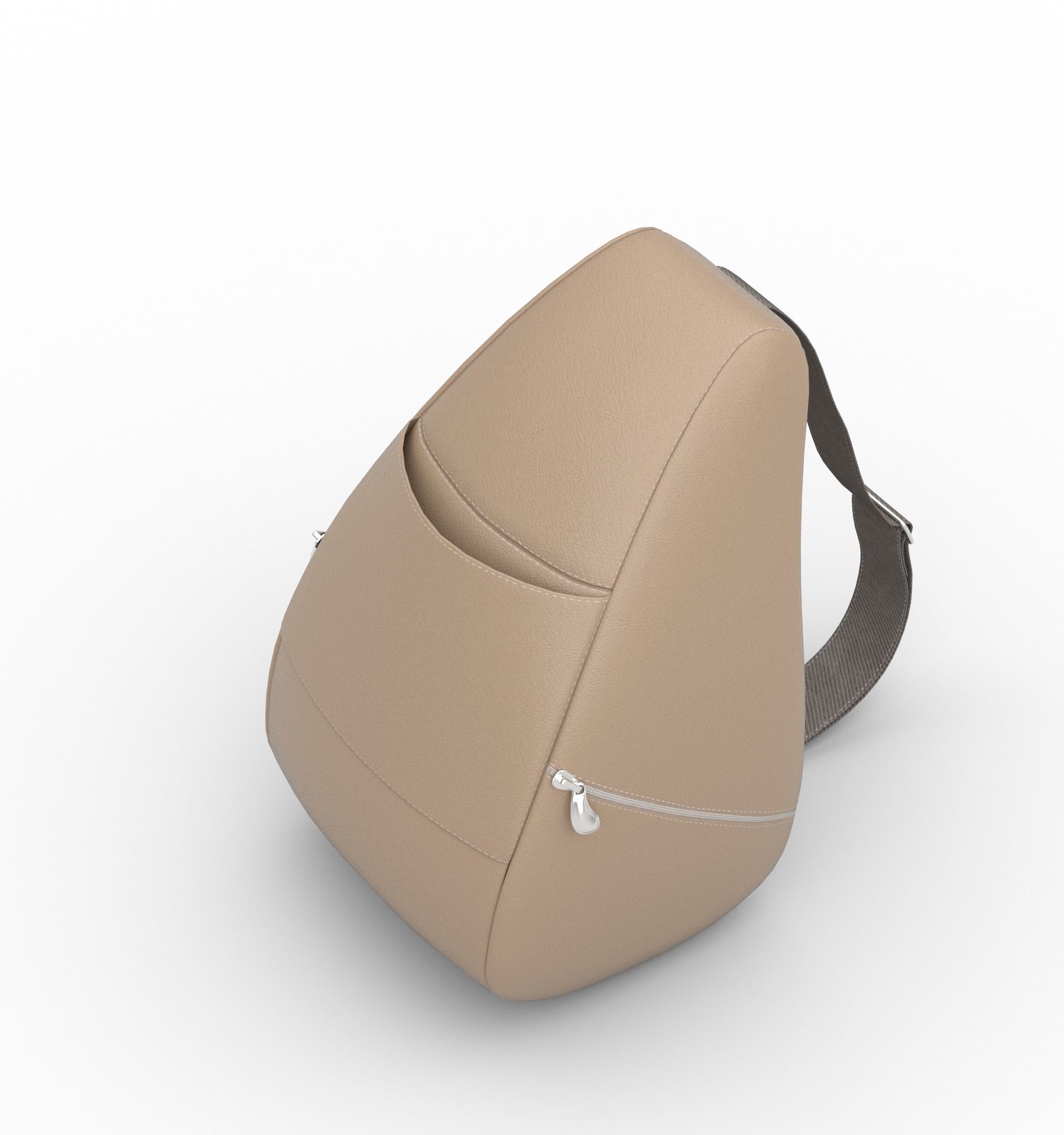 bag - crossbody bag Low-poly 3D model_5