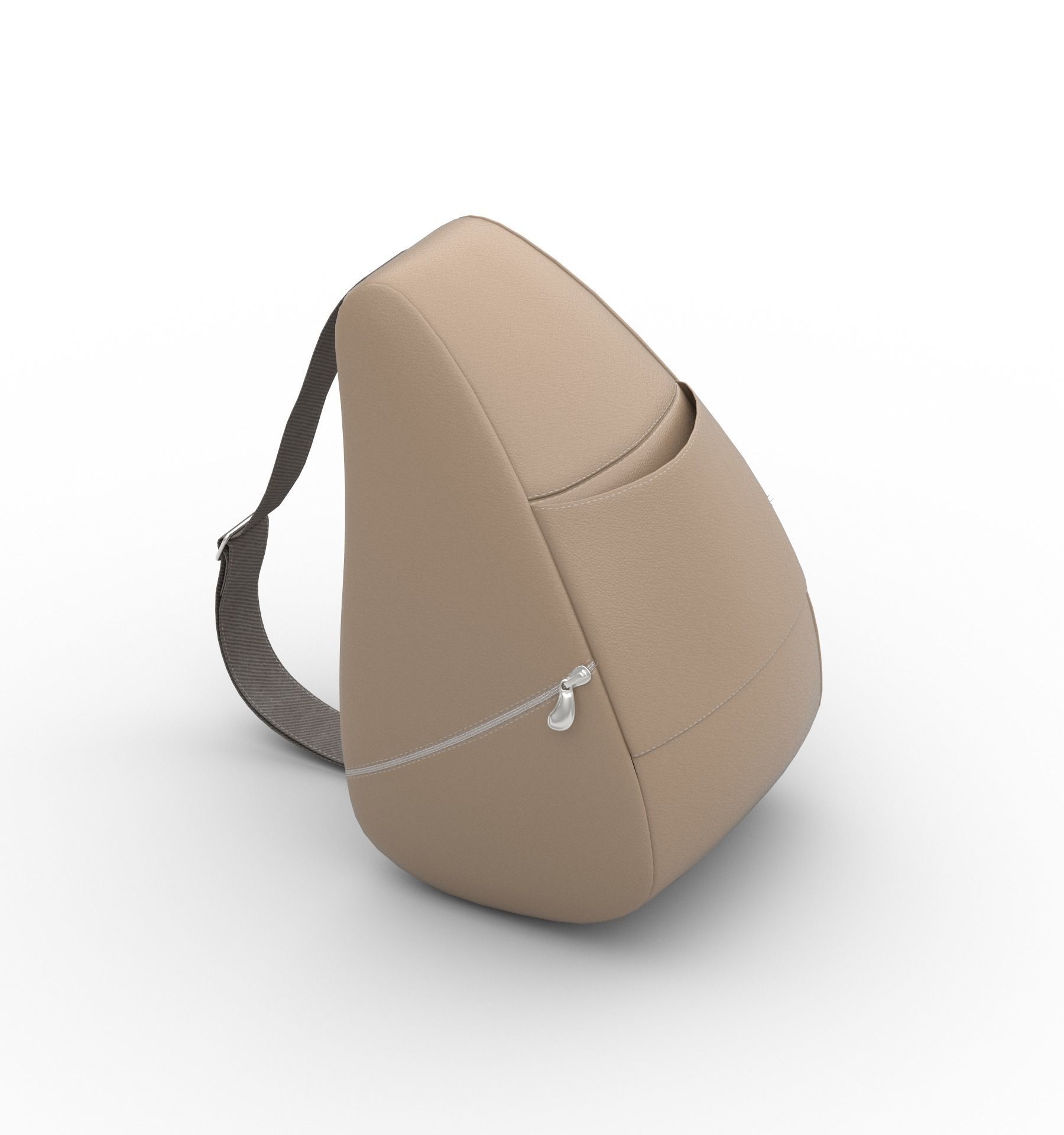 bag - crossbody bag Low-poly 3D model_3
