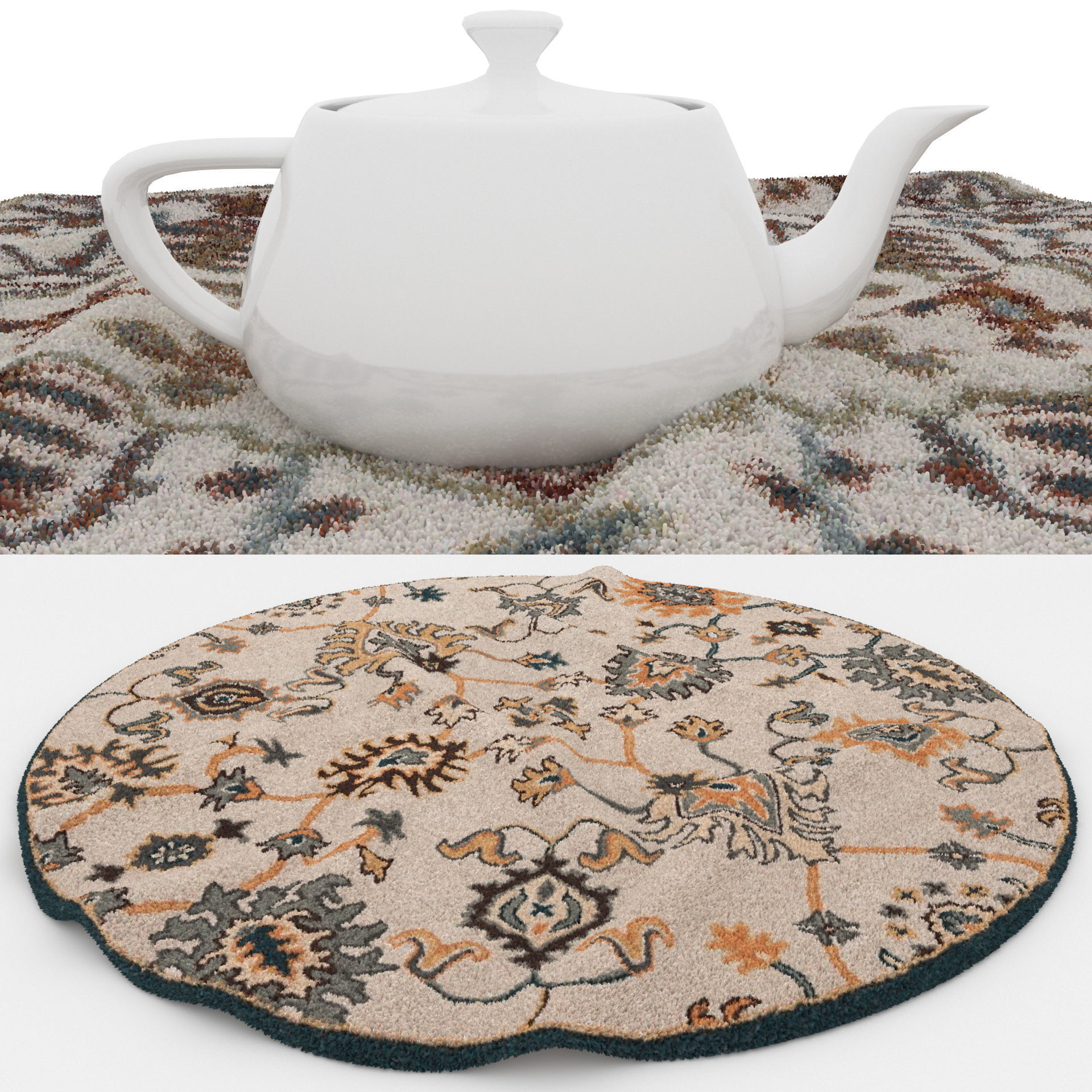 Rugs No 782 Low-poly 3D model_1