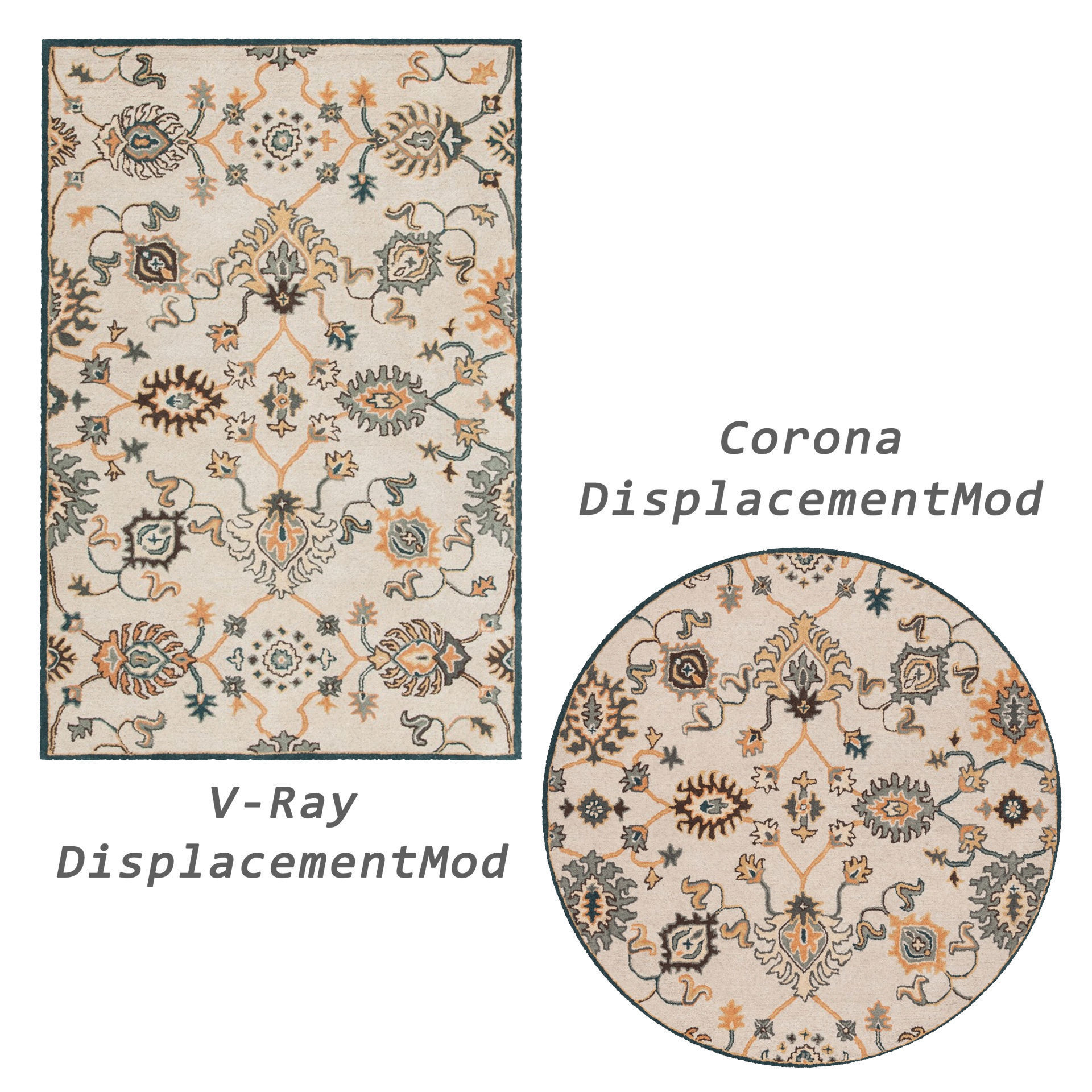 Rugs No 782 Low-poly 3D model_2